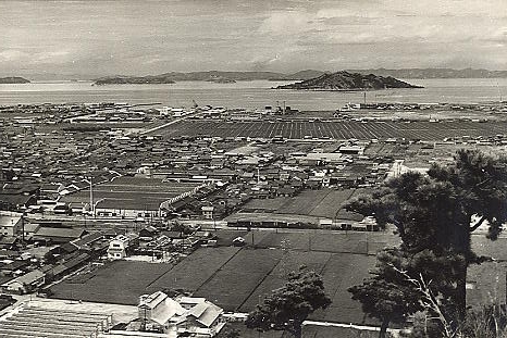 瀬居島，沙弥島の展望 1952年