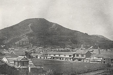 市街展望　鎌田共済会郷土博物館屋上から角山の展望　1922年