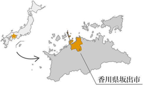 坂出市の地図