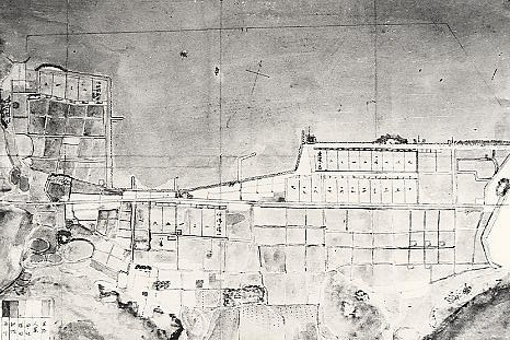 文化年代の坂出地図　1804年－1817年頃