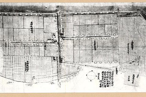 天保年代の坂出地図　1832年頃