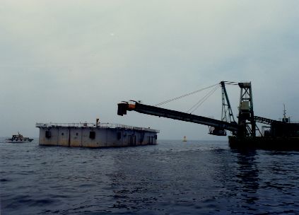 南備讃瀬戸大橋南橋台　1982年