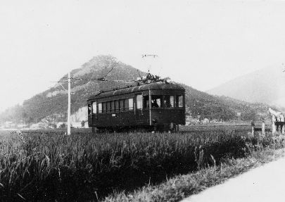 琴平急行電車　笠山南側