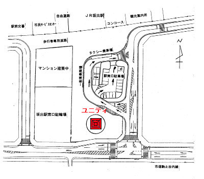 ユニティー設置場所地図