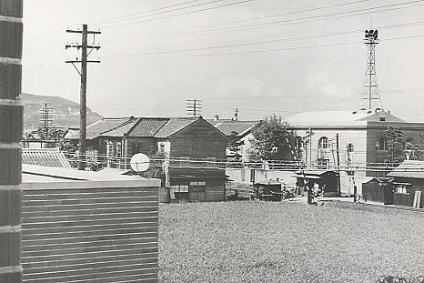 公民会館付近，市立病院より展望　1957年