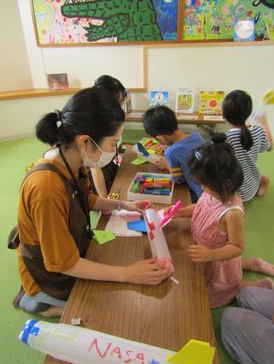 夏休み　かみしばいの会　工作