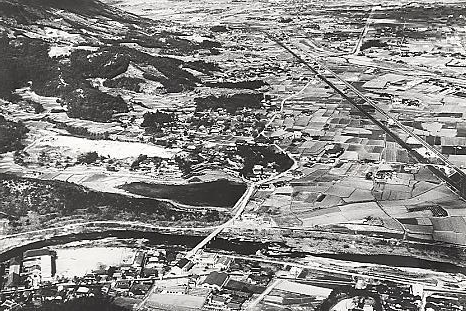 上空から見た府中町　1968年