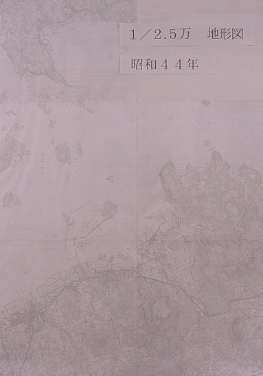 地形図1月25日，000　昭和44年
