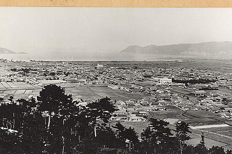 市街展望（角山より図書館）　1922年