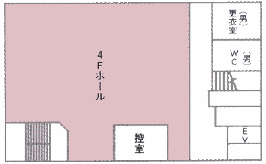 ふれあい会館4階の案内図