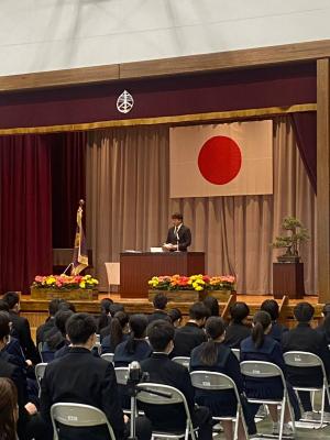 東部中学校卒業式