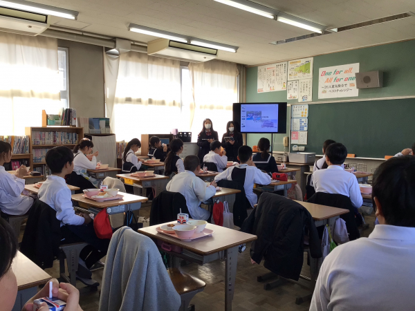 食育授業の様子（６年１組）