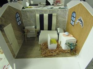 ケーキ箱のお部屋づくり4