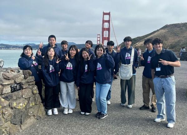 ゴールデンゲートブリッジにて