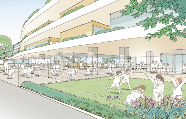 街と学校をつなぐ結節点となる「さかいでプラザ」
