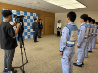 応援派遣出発式