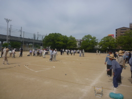 シニアペタンク大会の様子