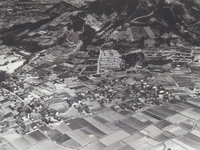 川津町東山の航空写真